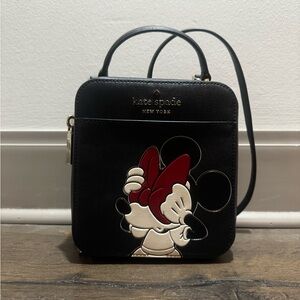 Kate Spade Black and Red Minnie Mouse Mini Bag